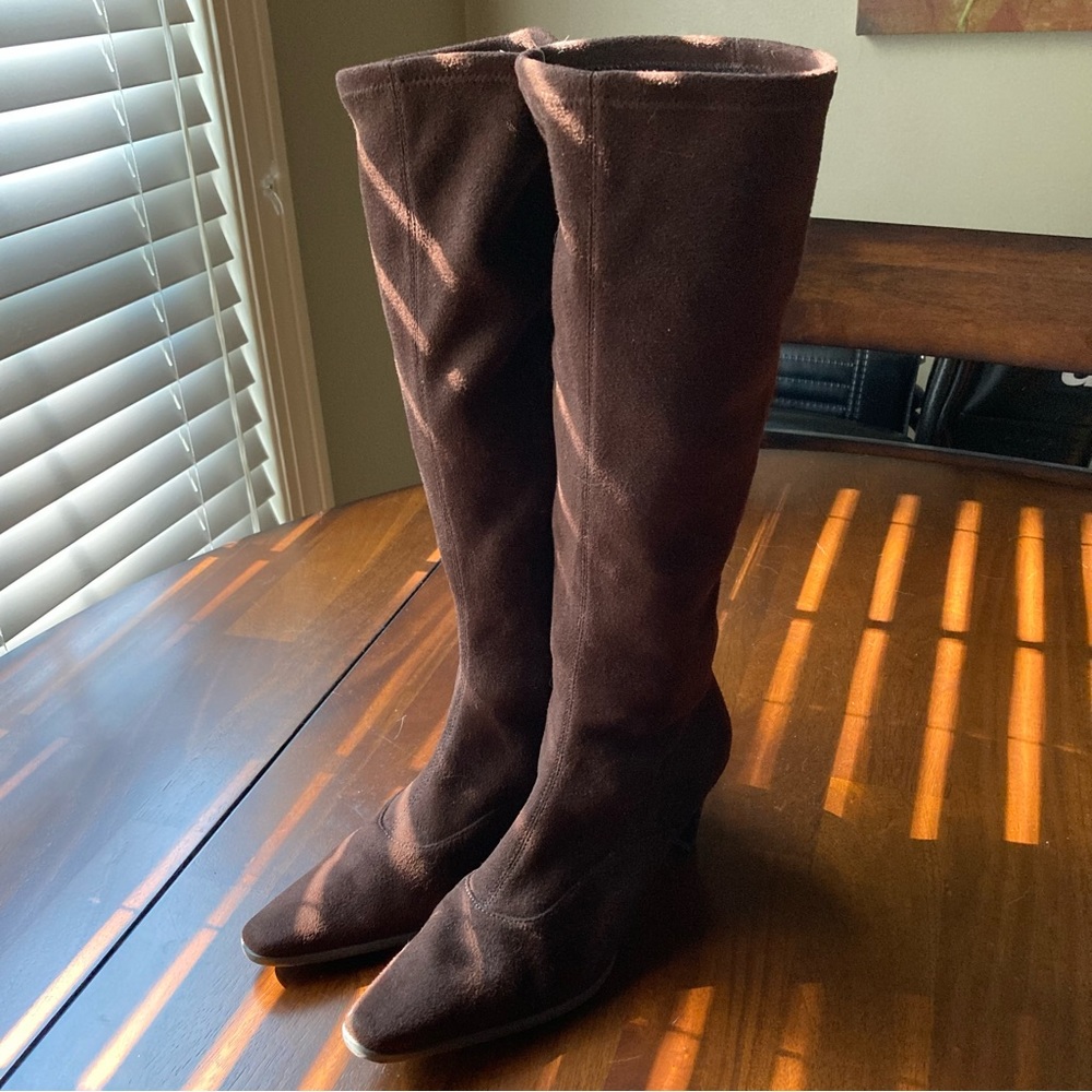 Ditto by Van Eli Brown Suede Boots